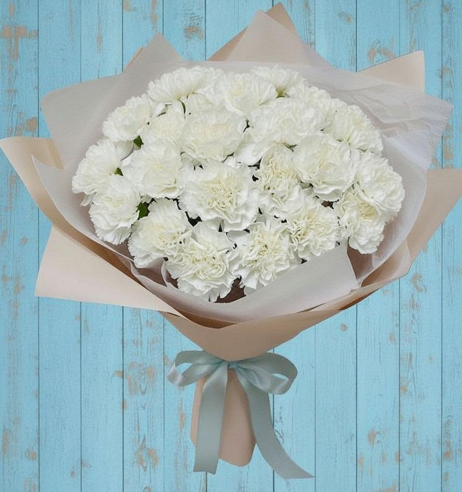 Букет цветов из: Гвоздики в Новощербиновской