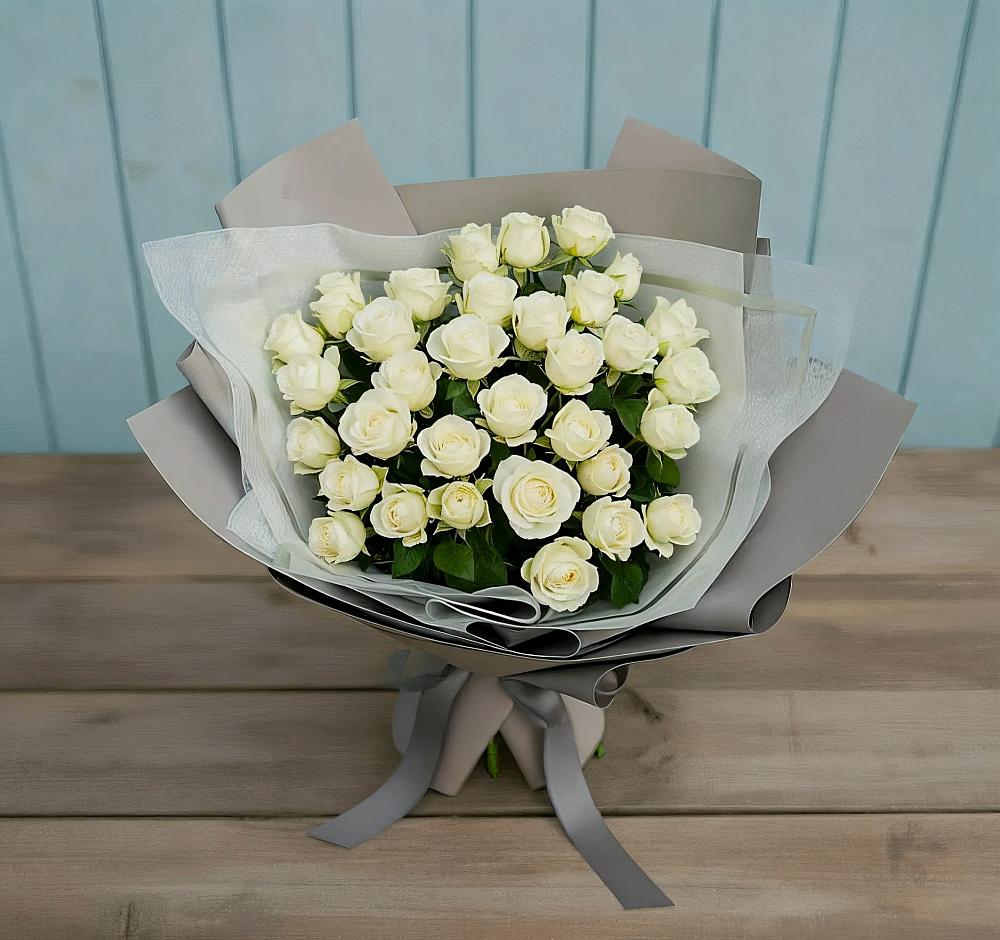 Букет Белоснежная нежность в Новощербиновской