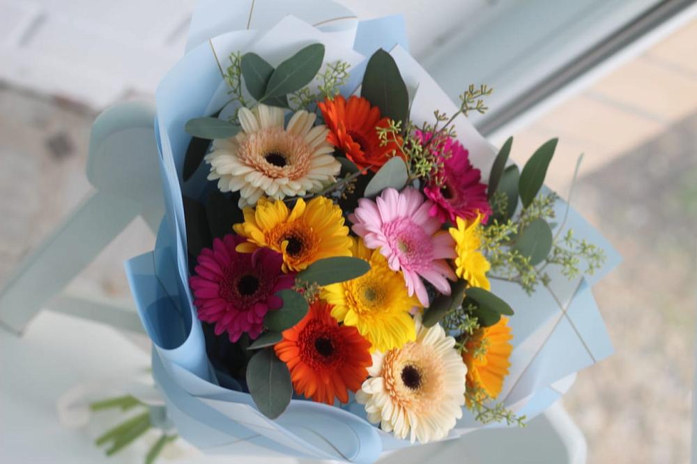 Букет цветов из: Герберы в Новощербиновской