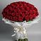 Букет 101 Красная роза Блэк Мэджик в Новощербиновской