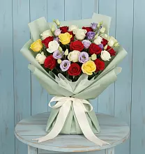 Букет цветов из:  Розы #REPLACE_PRED# Новощербиновской