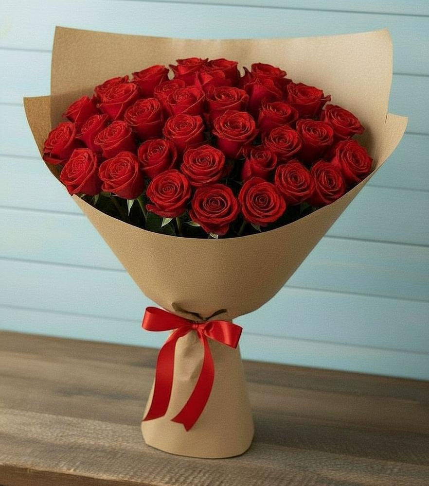 Букет Красные розы Милано в Новощербиновской