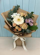 Букет цветов из:  Герберы и Хризантемы в Новощербиновской