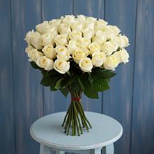 Букет 51 Белая роза Эдлесс Лав #REPLACE_PRED# Новощербиновской