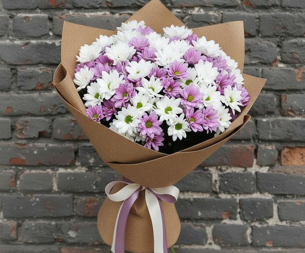 Букет цветов из: Хризантемы в Новощербиновской