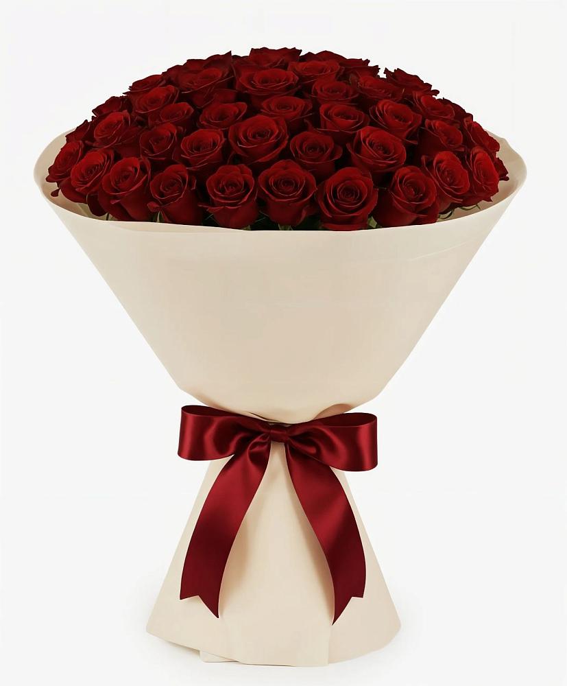 Букет 101 Бордовая роза Блэк Бакарра в Новощербиновской